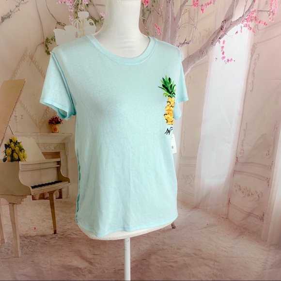 NEW Free People Fruit Medley Tee In Sky Tee - Picture 5 of 10